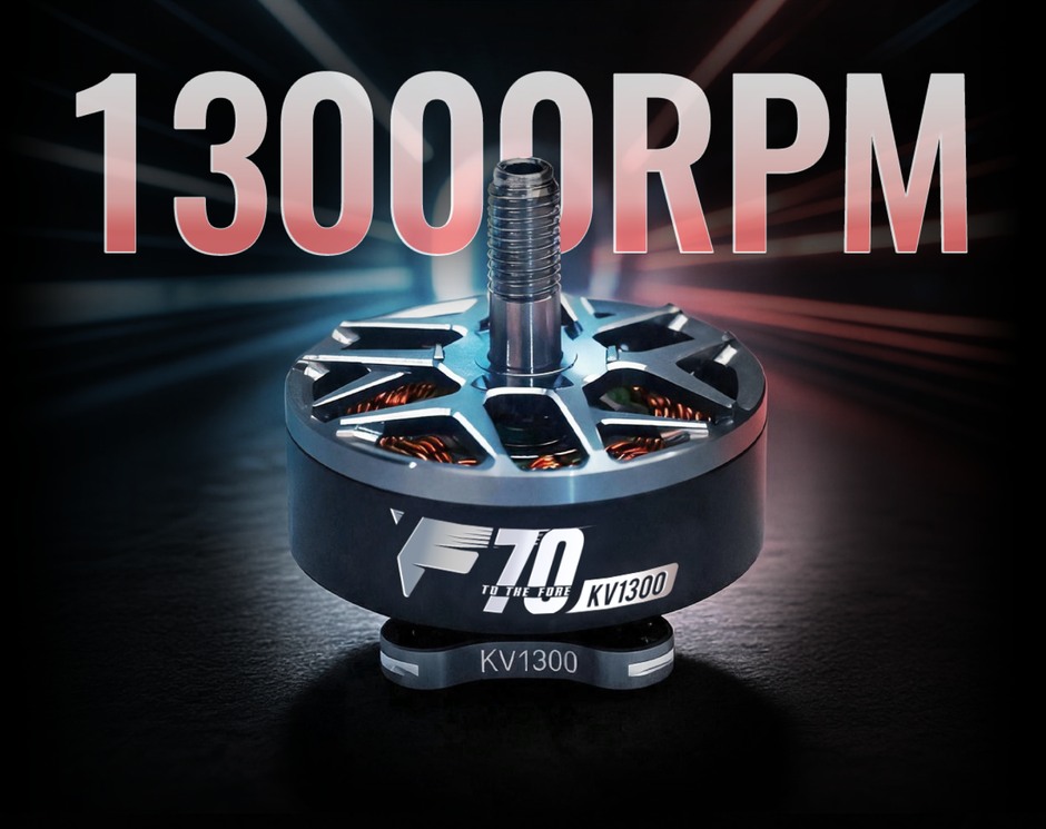 F70 motor with 1300RPM performance artwork